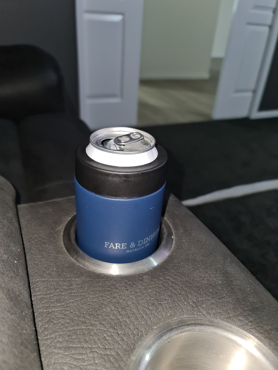 Customer photo review of Fare & Dinkum Navy Insulated Stubby Cooler