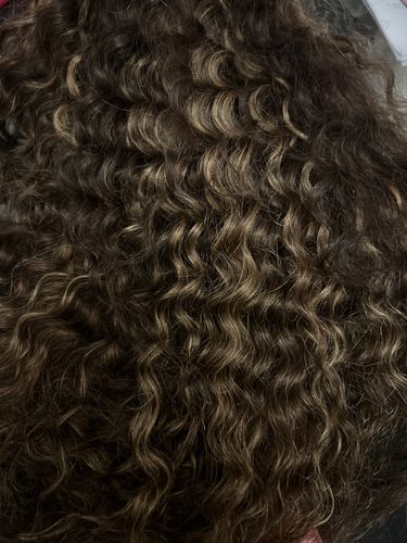 Customer photo review of Front lace 13x4" Deep Wave P4/27