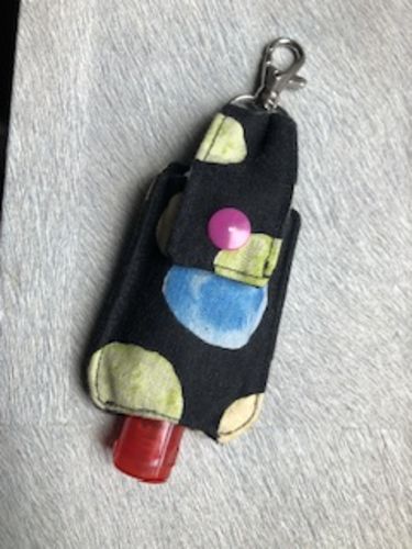 Customer photo review of Keyring Hand Sanitizer Holder Pattern