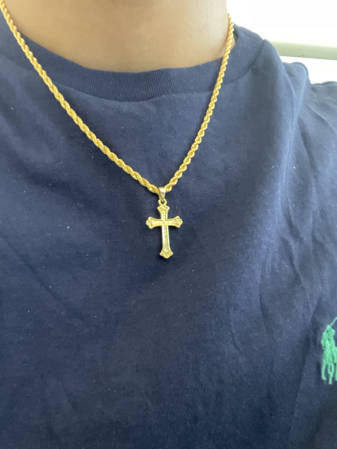 Customer photo review of CLEAN ROPE CHAIN. - 3MM 18K GOLD