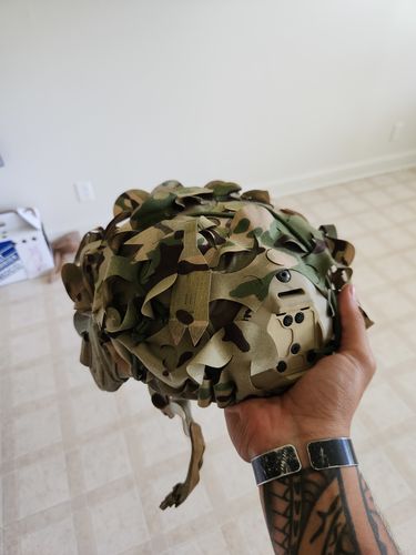 Customer photo review of Predator Ghillie™ Helmet Cover