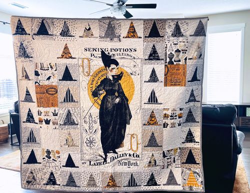Customer photo review of Halloween Haberdashery Quilt | Digital PDF Pattern