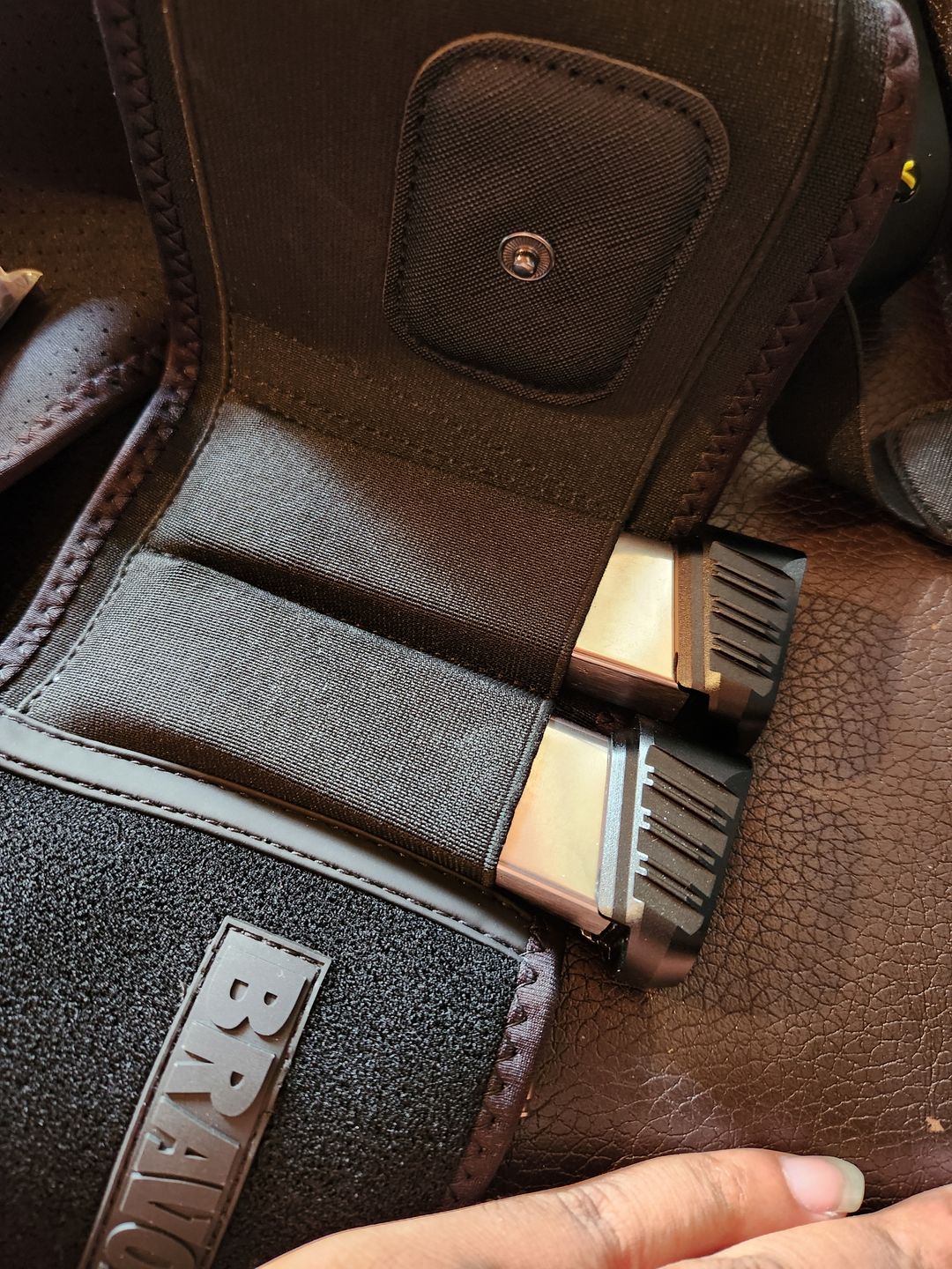 Customer photo review of BravoBelt Laser Fit Edition - Belly Band Holster for Concealed Carry | Compatible with Red Dot, Lasers & Tactical TLR Light Systems -Unisex (Black)