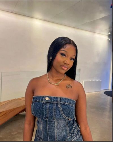 Customer photo review of 3 Pieces Straight Brazilian Virgin Human Hair Bundles Unprocessed Natural Color