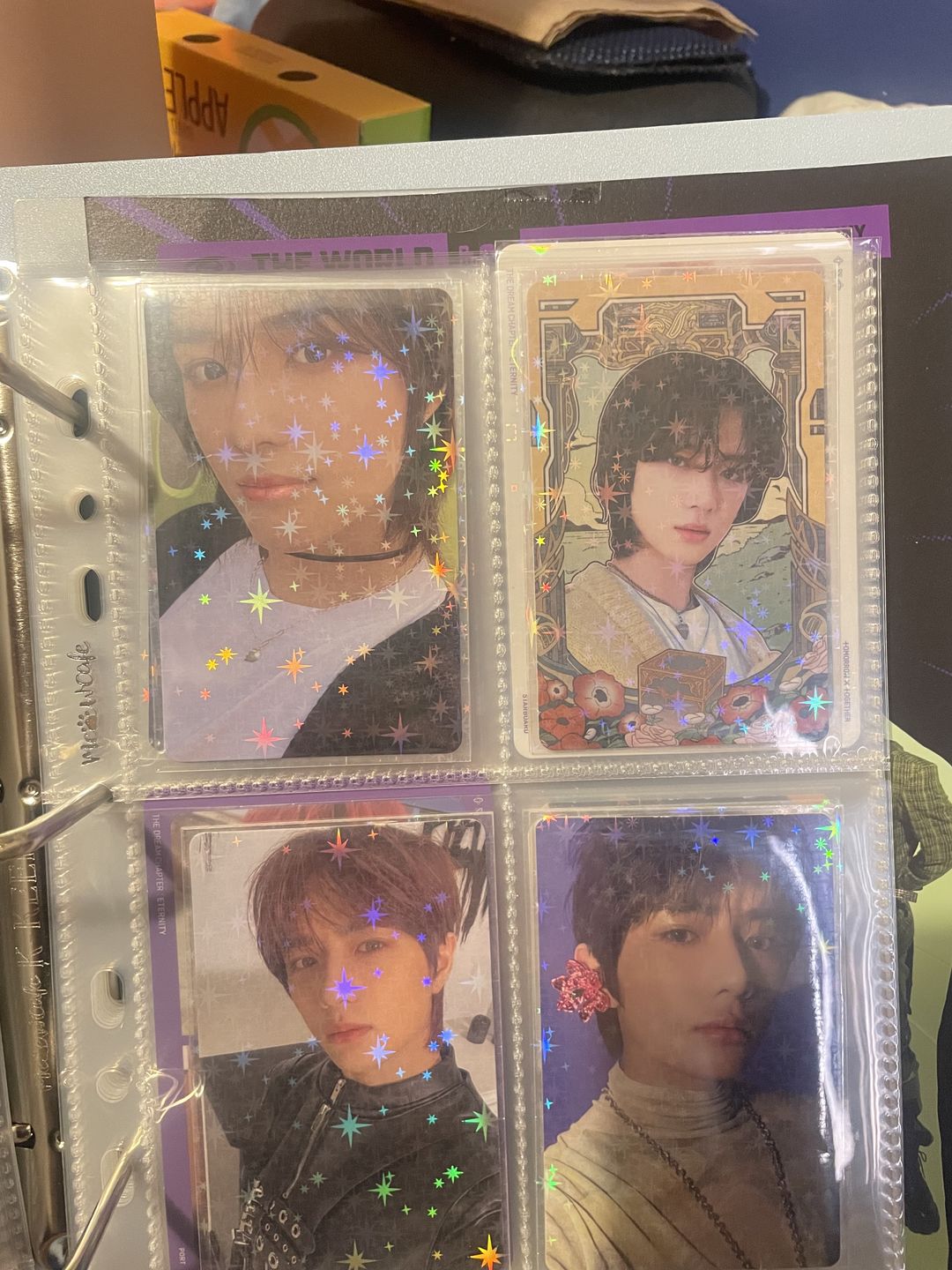 Customer photo review of PREMIUM HOLOGRAPHIC PHOTOCARD SLEEVES - STAR VERSION