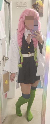 Customer photo review of Blade of Demon Destruction Mitsuri Kanroji Cosplay Kostüm Kimono