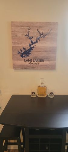 Customer photo review of Custom Lake Square Canvas