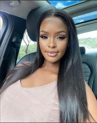 Customer photo review of 3 Pieces Straight Brazilian Virgin Human Hair Bundles Unprocessed Natural Color