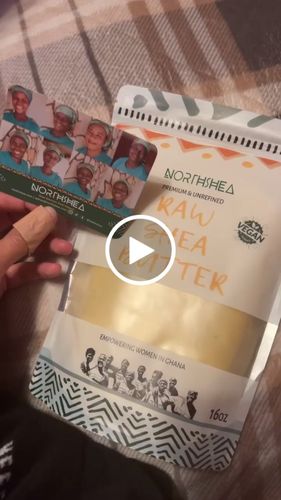 Customer video review of Premium + Authentic Raw Shea Butter