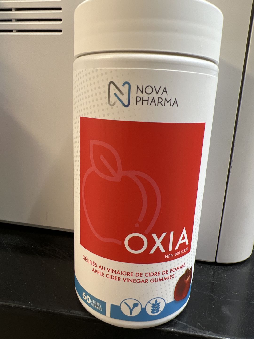 Customer photo review of Nova Pharma - Oxia Vinaigre de cidre de pomme (60 jujubes)
