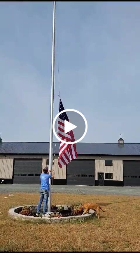 Customer video review of 35 ft. Commercial Flagpole with External Rope Halyard Rated At 86 mph