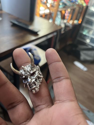 Customer photo review of FREE Today: Hannya Revenge Demon Protection Pendant Necklace