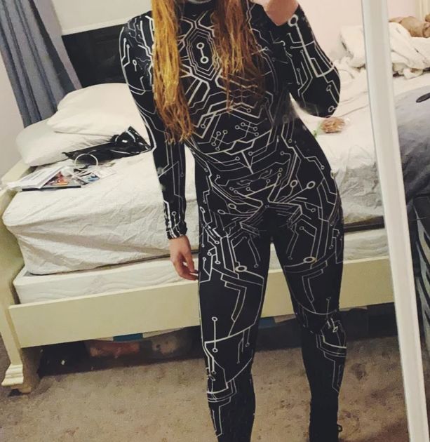 Customer photo review of Black Circuit Board Costume