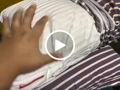 Customer video review of Fiber Roll Bed Pillow