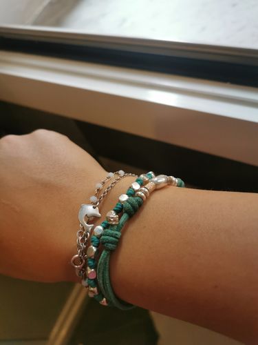 Customer photo review of Bracciali summer cubetti diamantati
