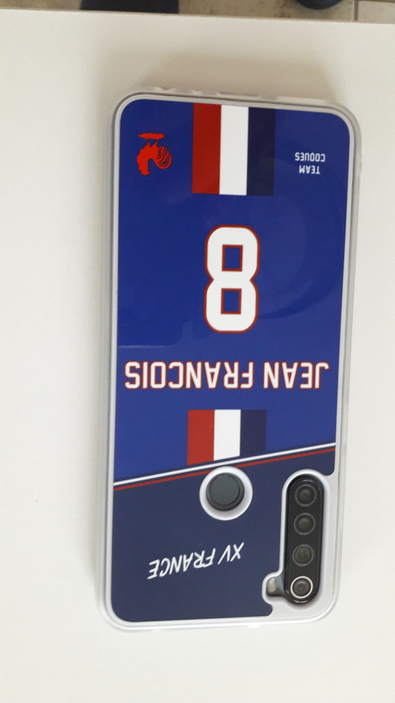 Customer photo review of Coque rugby XV FRANCE RUGBY personnalisable - TEAMCOQUES