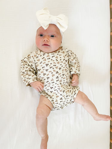 Customer photo review of Easton Bodysuit in Cream Floral