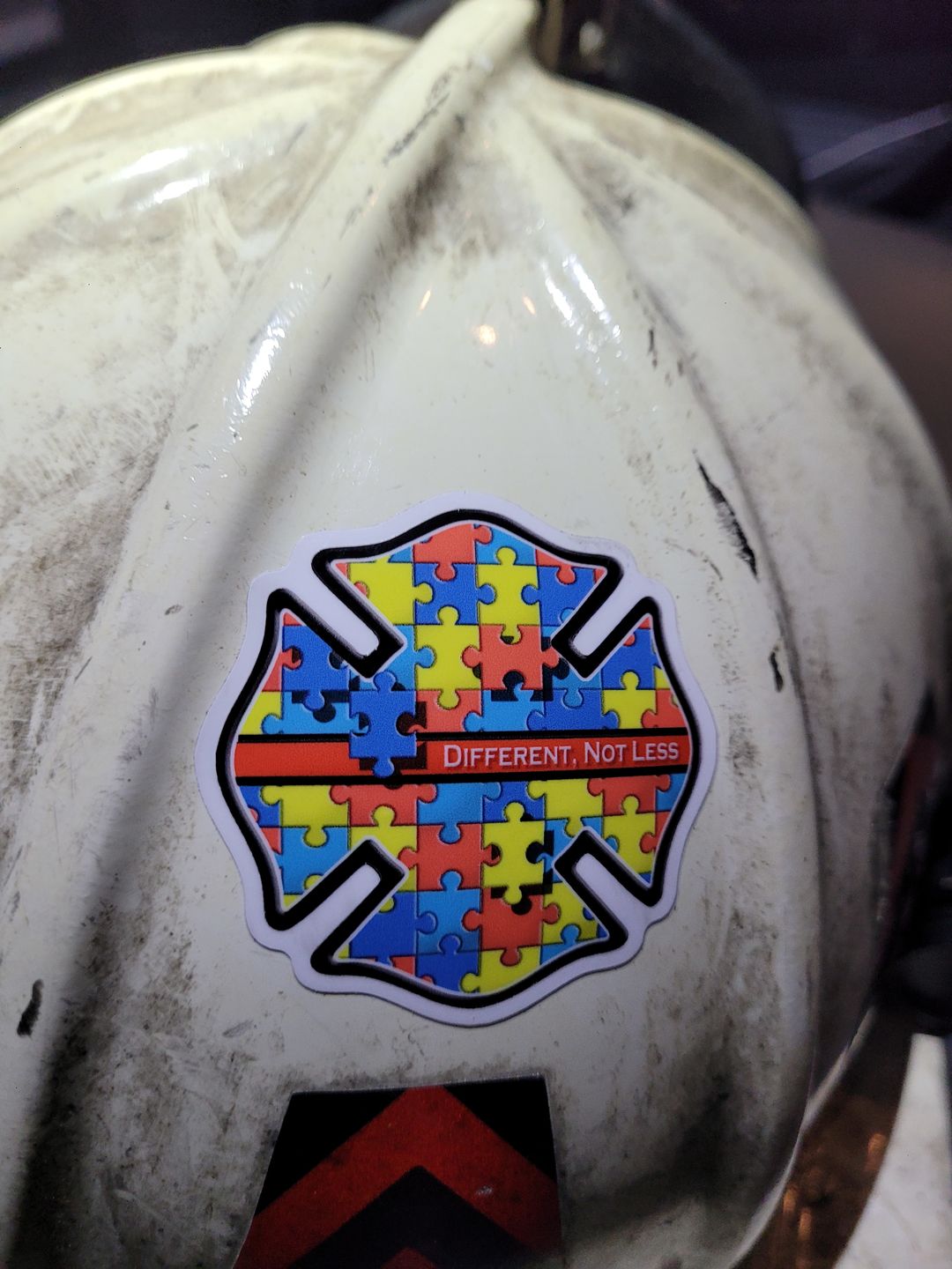 Customer photo review of Autism Awareness Fire Decals