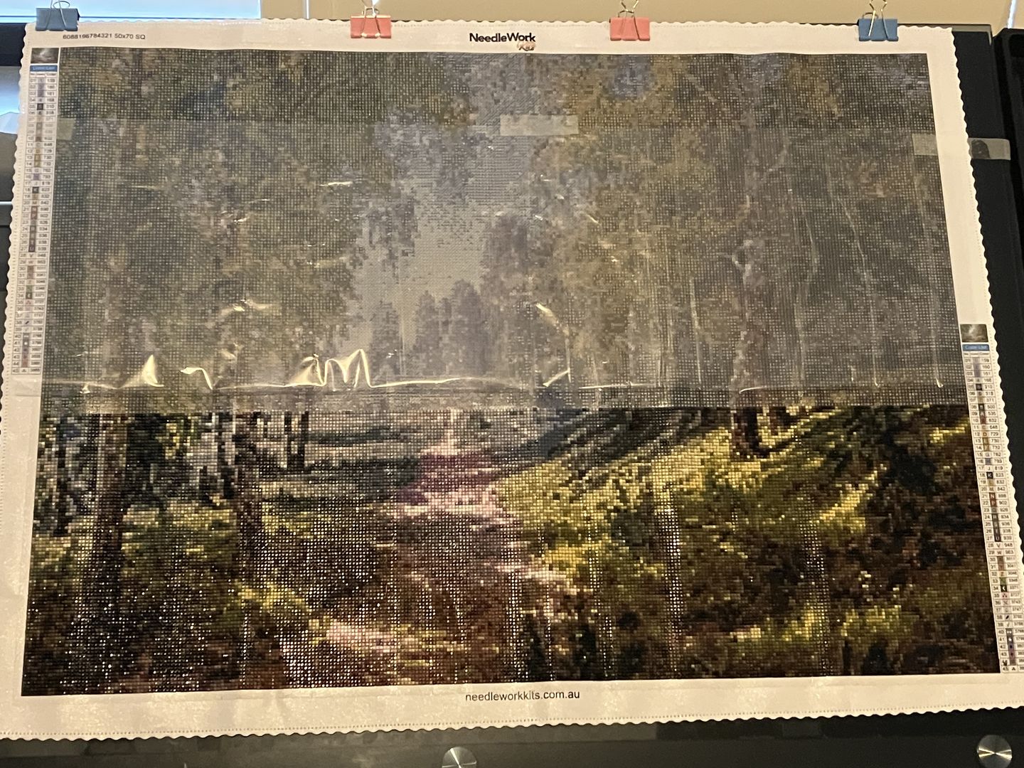 Customer photo review of Full Drill - 5D DIY Diamond Painting Kits Beautiful Forest Path