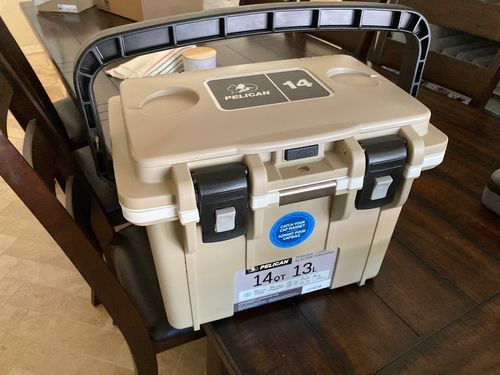 Customer photo review of Pelican 14QT Personal Cooler Ice Pack Bundle