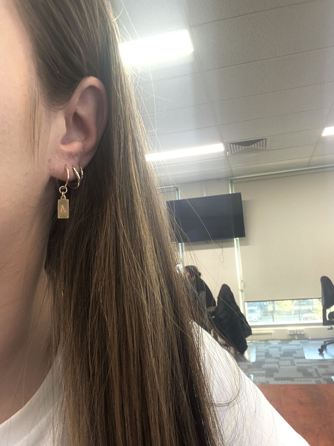 Customer photo review of Custom Engraved Hoops