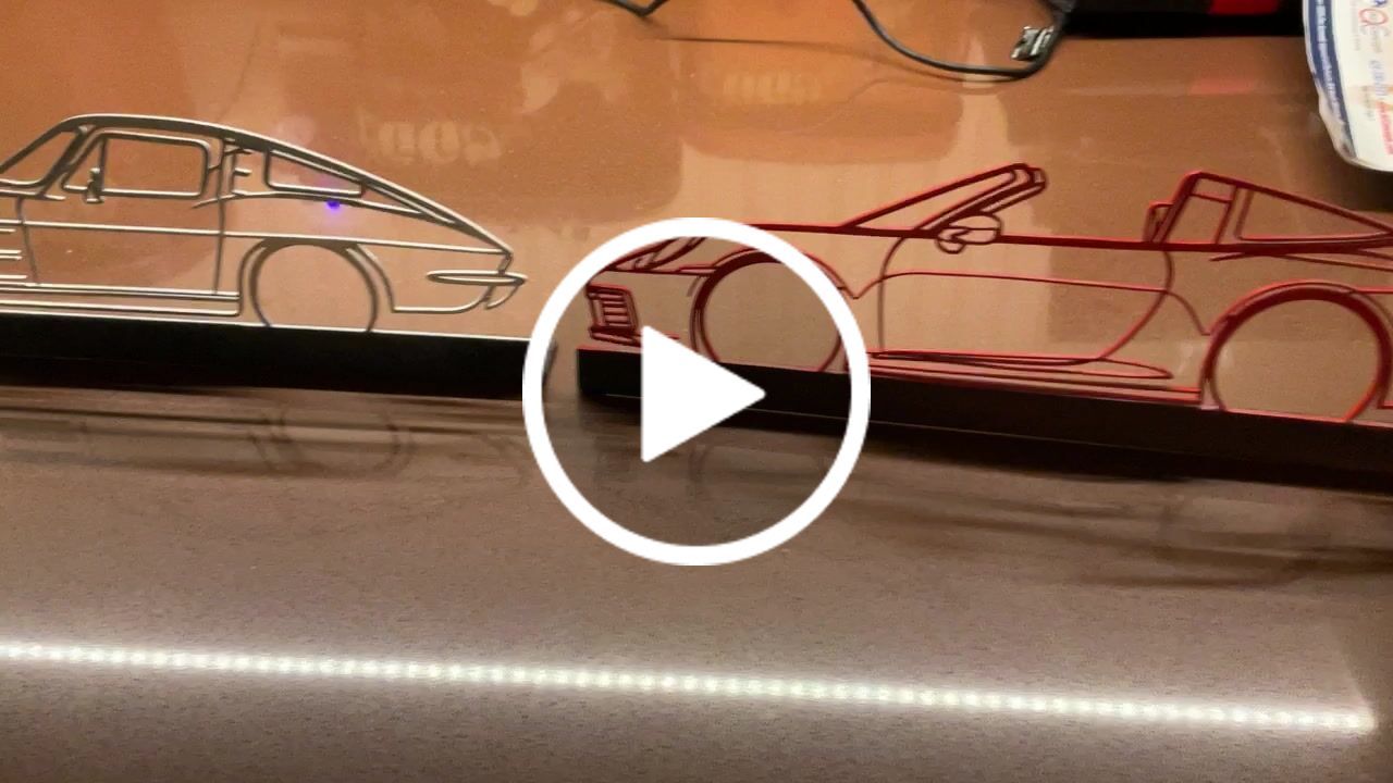 Customer video review of Your Custom Car Standing Silhouette Metal Art