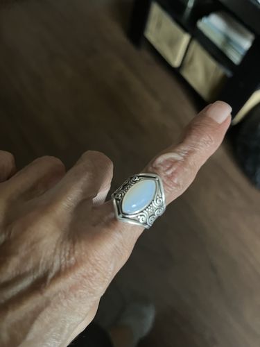 Customer photo review of Moonstone Ring
