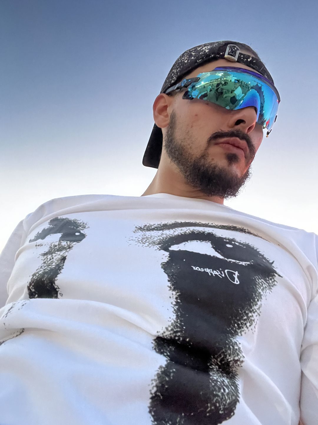 Customer photo review of Portrait Depiction Print Tee