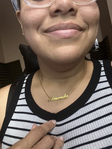 Customer photo review of Personalized Name Necklace