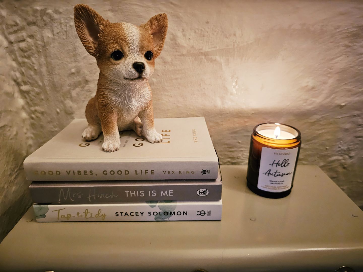 Customer photo review of "Hello Autumn" Brown Sugar and Vanilla Scented Soy Candle