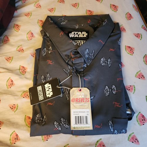 Customer photo review of Star Wars "Pew Pew" – KUNUFLEX Short Sleeve Shirt