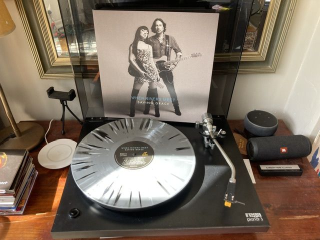 Customer photo review of SAVING GRACE ~ SILVER SPLATTER VINYL 50% OFF