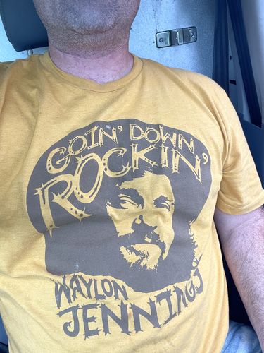 Customer photo review of Goin' Down Rockin' Men's Shirt