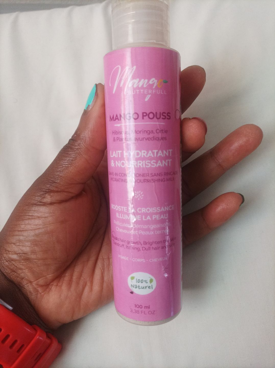Customer photo review of Lait hydratant et nourrissant - POUSS