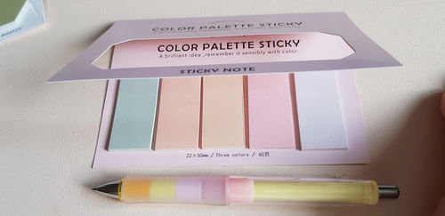 Customer photo review of Color Palette Sticky Notes