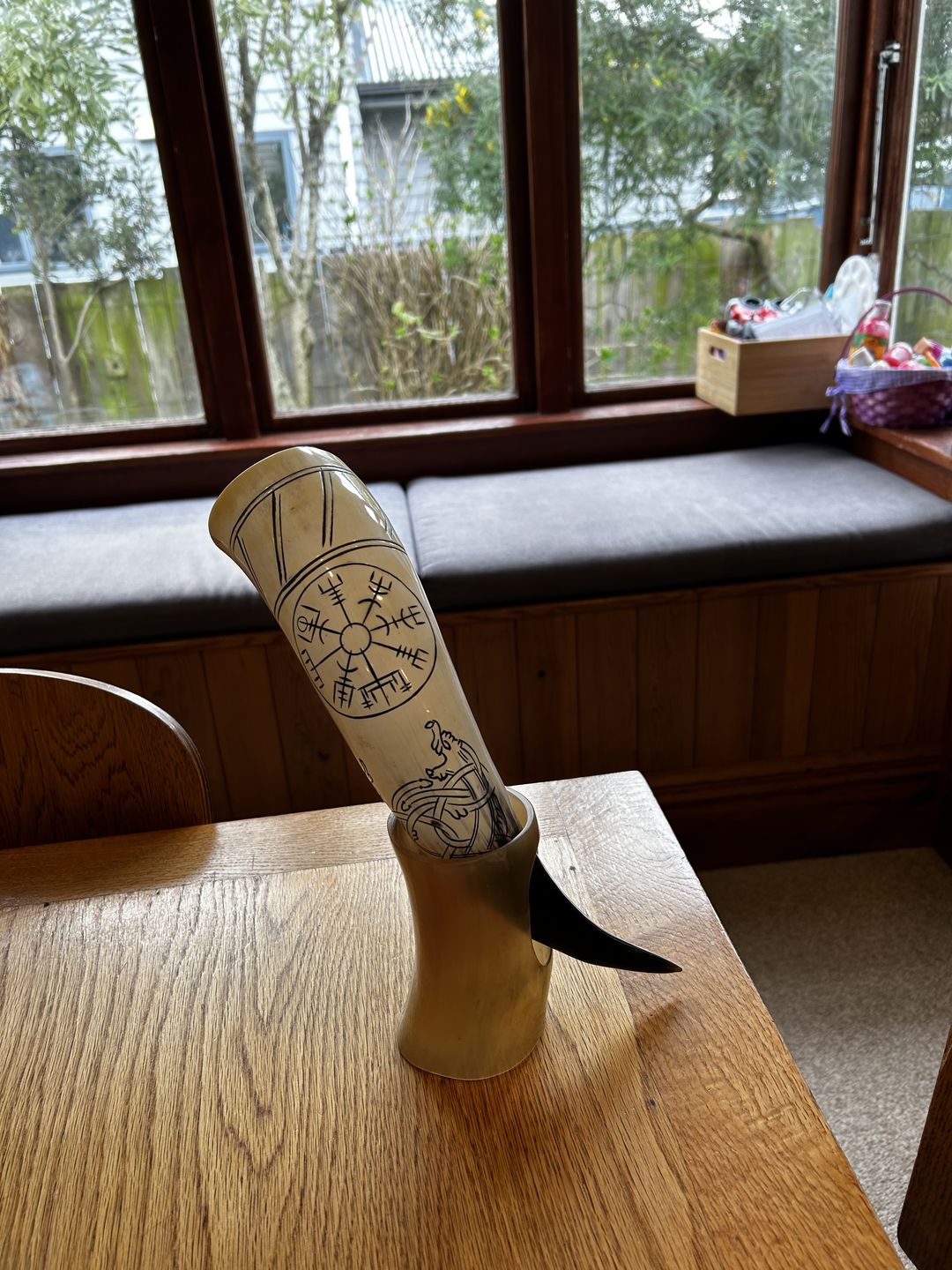 Customer photo review of Serpent's Fury Drinking Horn