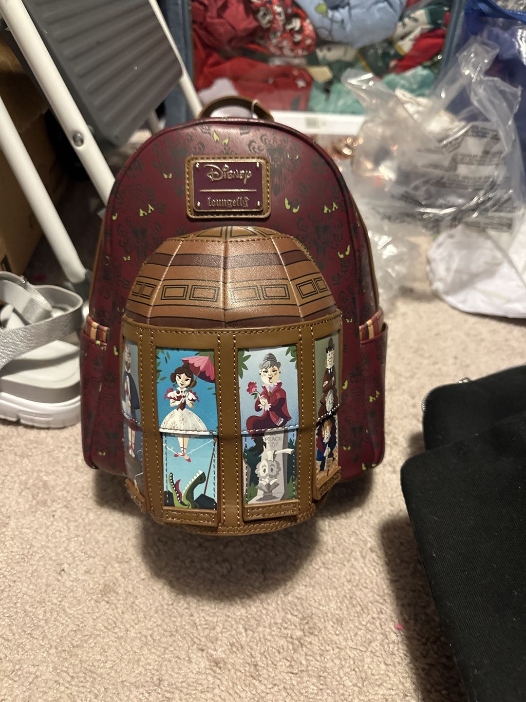 Customer photo review of Loungefly Disney Haunted Mansion Moving Portraits Mini Backpack - Preorder