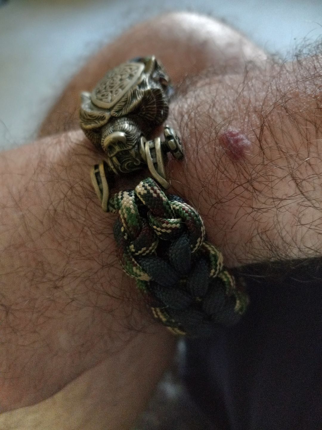 Customer photo review of Vikings Bear Paracord Bracelet