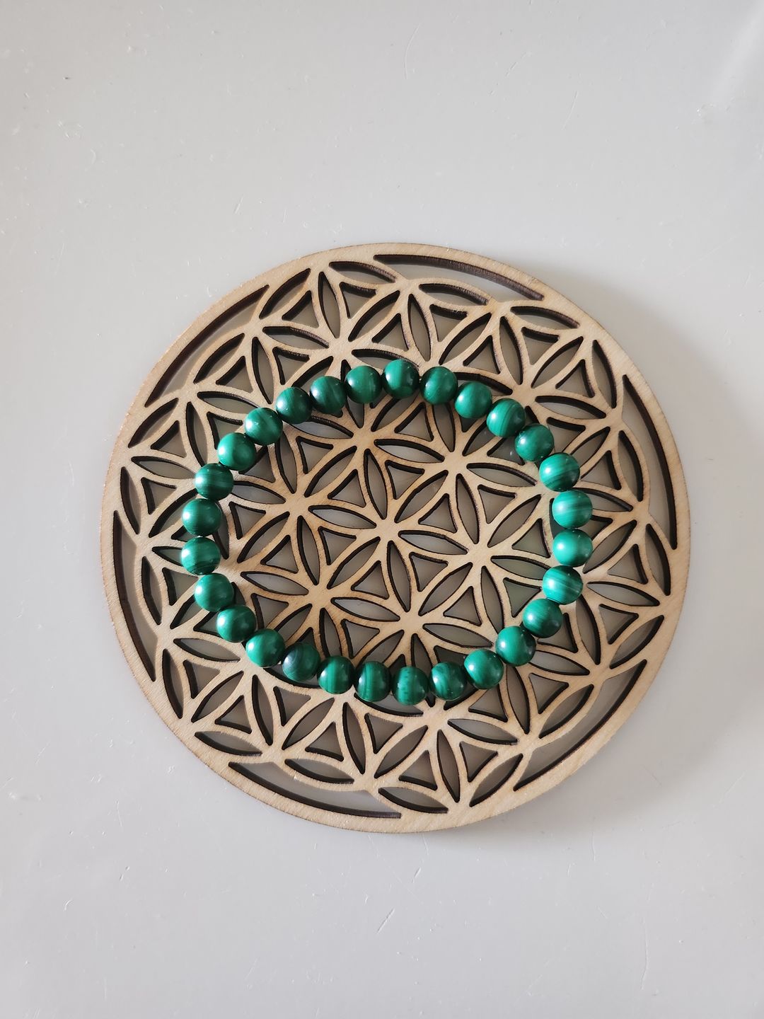 Customer photo review of Bracelet "Purification" en Malachite