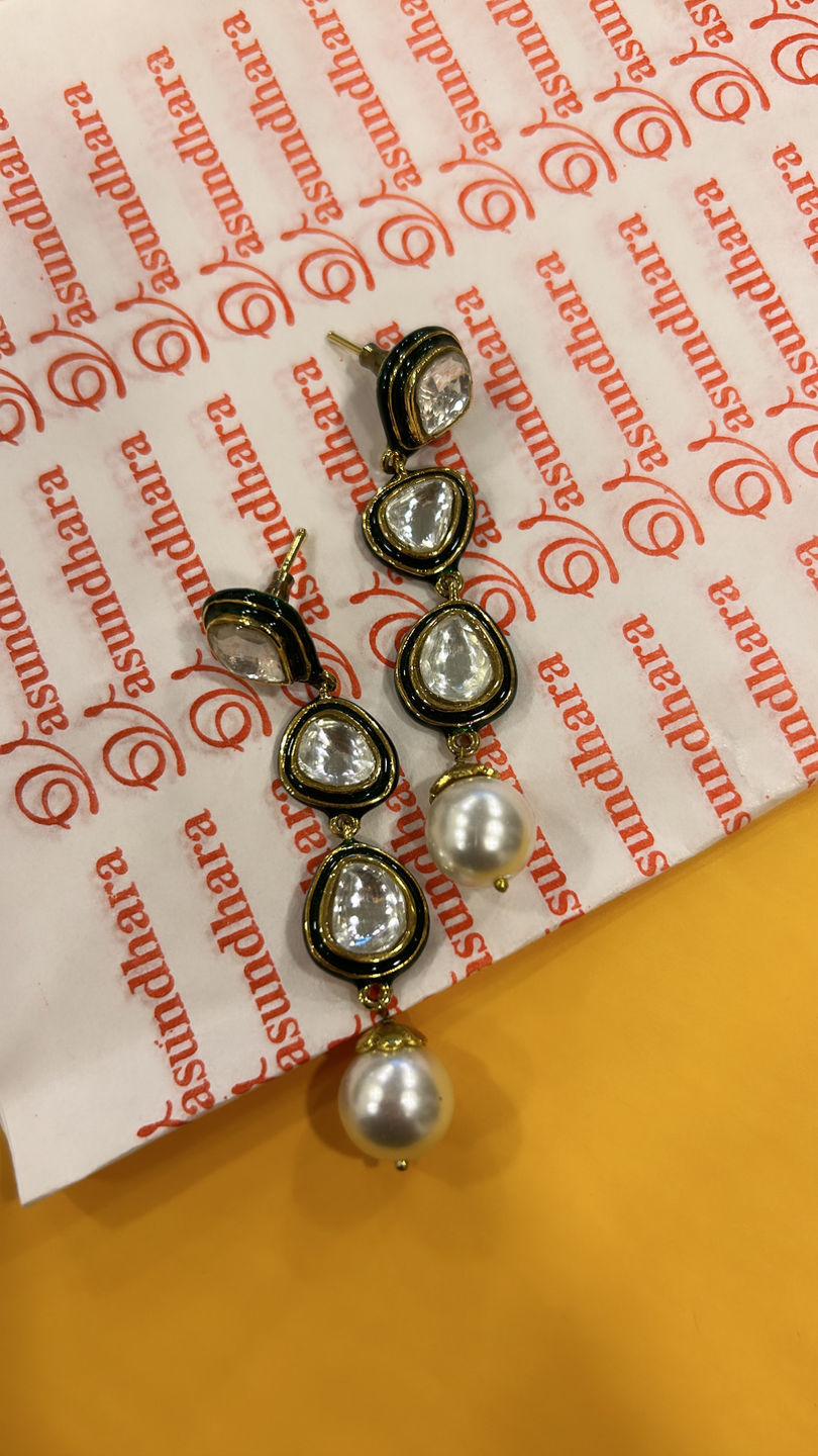Customer photo review of On A Roll Earrings