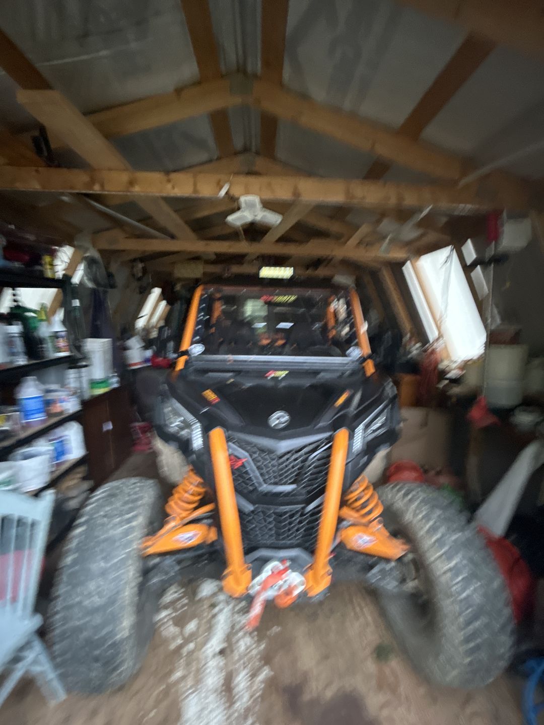 Customer photo review of Side Mirrors Compatible With Polaris Ranger | General, Can-Am Trail | Defender