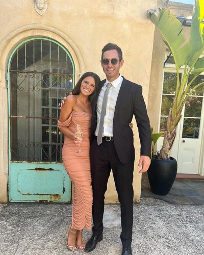 Customer photo review of Like Venus Ruched Mesh Overlay Off Shoulder Maxi Dress