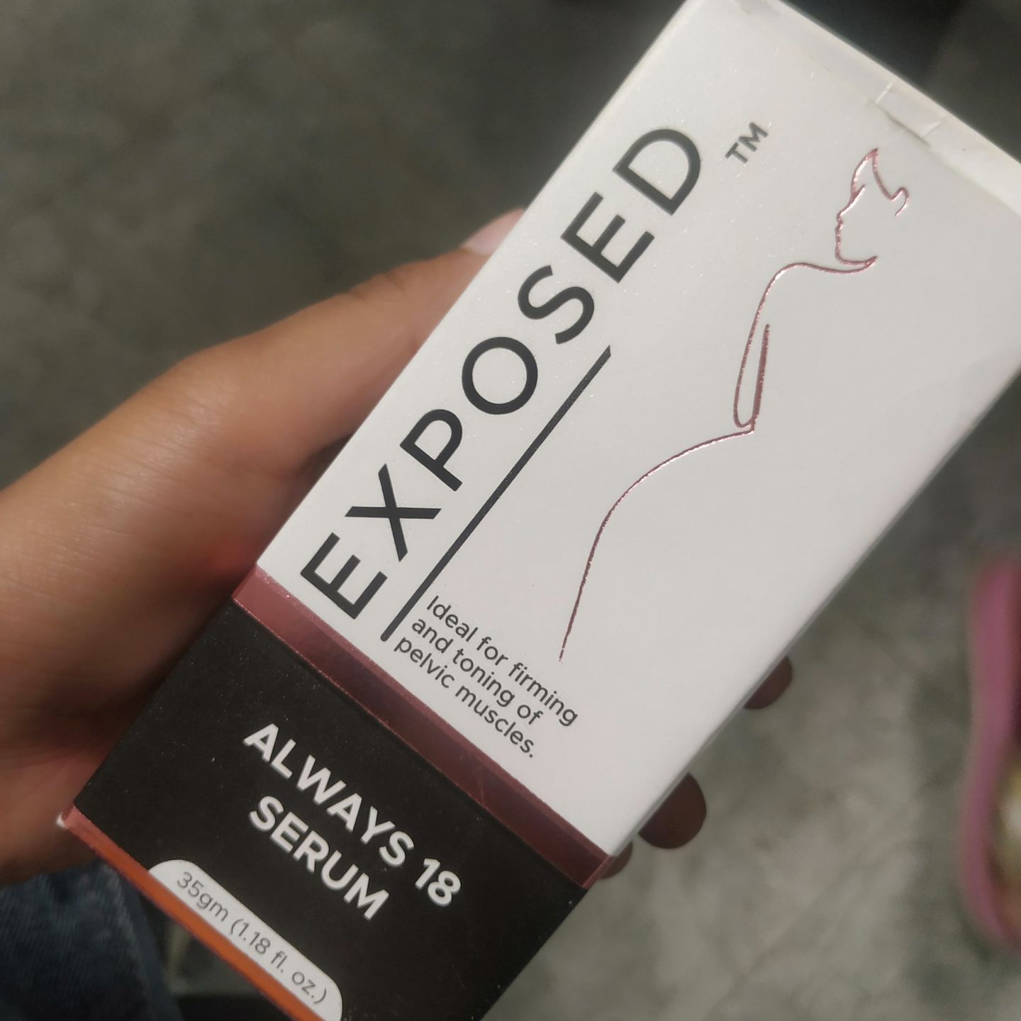 Customer photo review of Exposed Always 18 Serum | Revitalizing Serum For Firming and Toning Pelvic Muscles | For Women - 35 gm