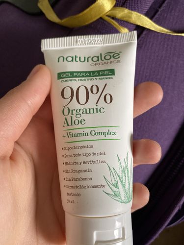 Customer photo review of Gel Puro de Aloe Vera Travel Size 50ml