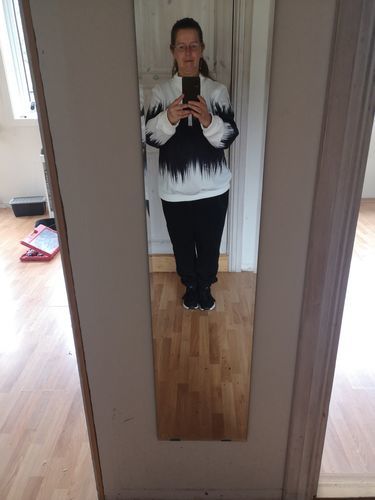 Customer photo review of Gradientowa bluza z golfem zapinana na zamek