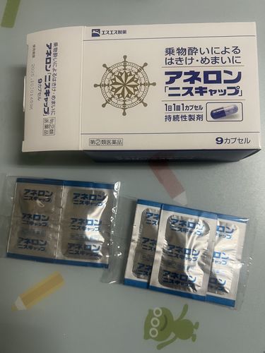Customer photo review of 【指定第2類医薬品】白兔牌SS製藥 暈車/暈船藥 9粒/盒