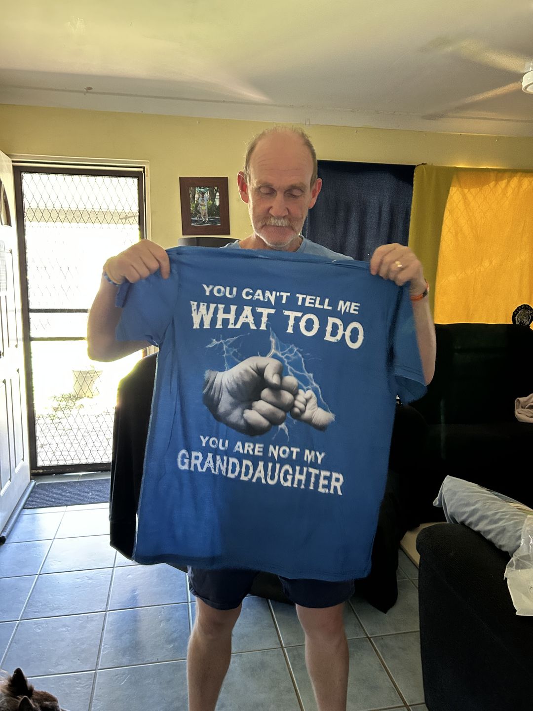 Customer photo review of My Granddaughter Premium Fit Mens Tee