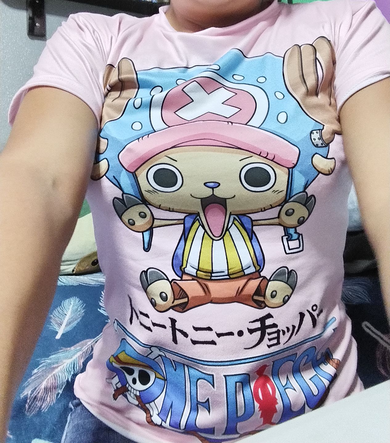 Customer photo review of Playera Pijama One Piece Tony Tony Chopper
