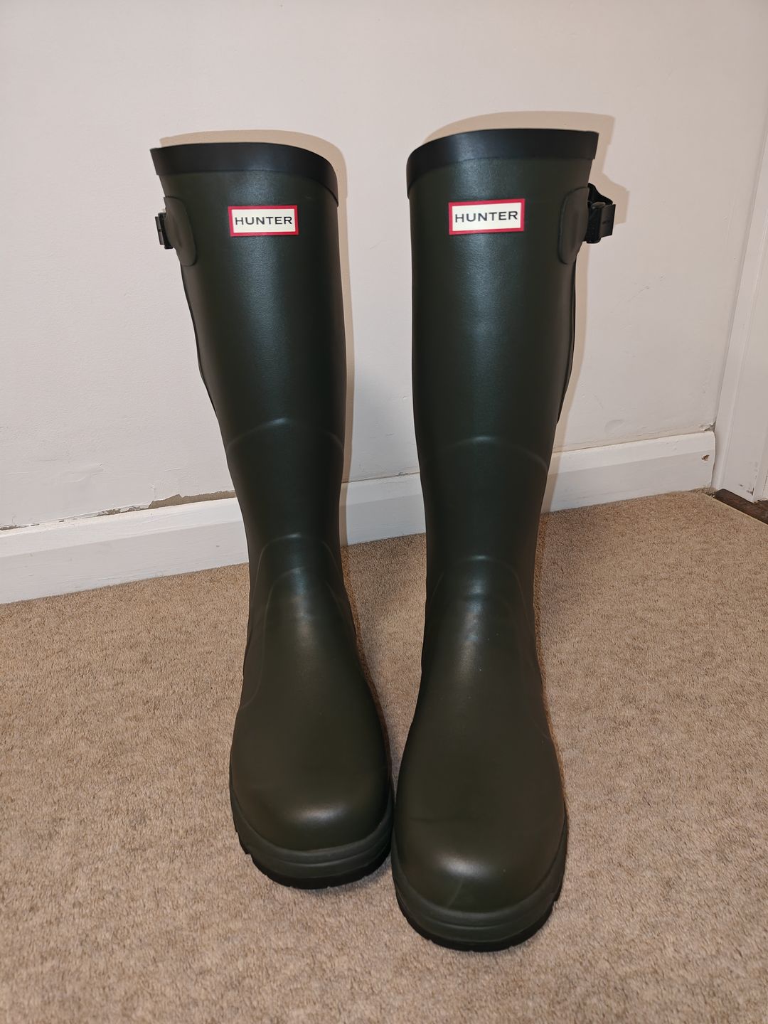 Customer photo review of Hunter Mens Balmoral Classic Wellington - Olive