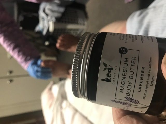 Customer photo review of Magnesium Body Butter with Lavender